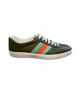 Gucci Web Leather Sneakers(PLEASE REQUEST YOUR SIZE BEFORE PURCHASING)